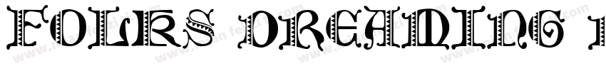 Folks Dreaming Regu字体转换
